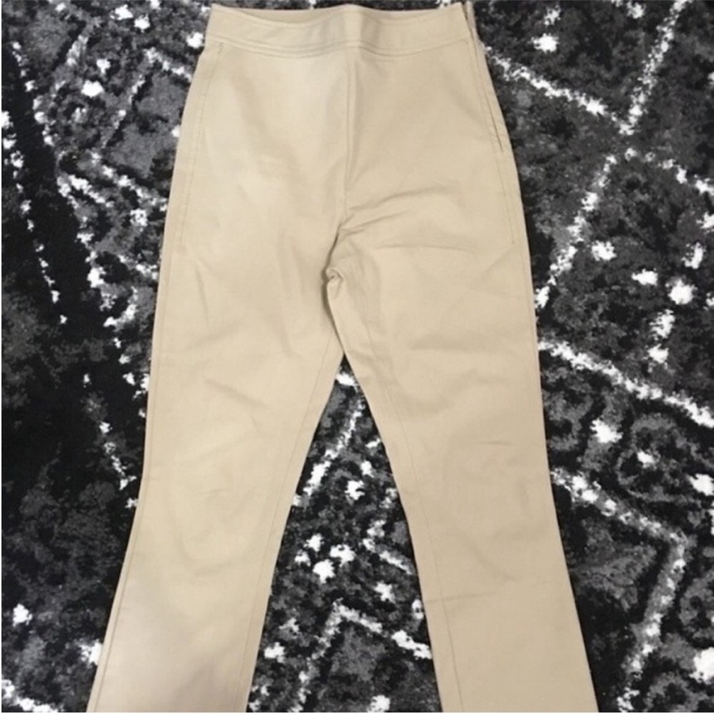 THEORY Bimsa Approach Ankle Straight Leg‎ Stretchy Pants in Sierra Beige 0 - Picture 5 of 13